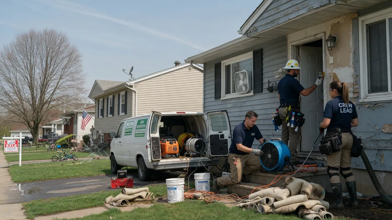 Flood Cleanup in Pipersville, PA near me